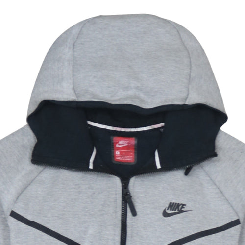 Nike Mens Grey Full Zip Hoodie M Lightweight Sportswear