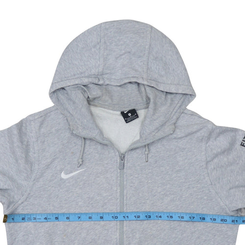 Nike Men's Grey Full Zip Hoodie M Sports Fleece Sweatshirt