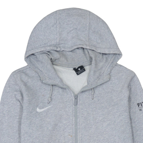 Nike Men's Grey Full Zip Hoodie M Sports Fleece Sweatshirt