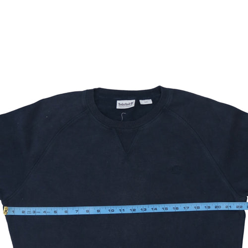 Timberland Men’s Blue Crew Neck Cotton Sweatshirt Size M