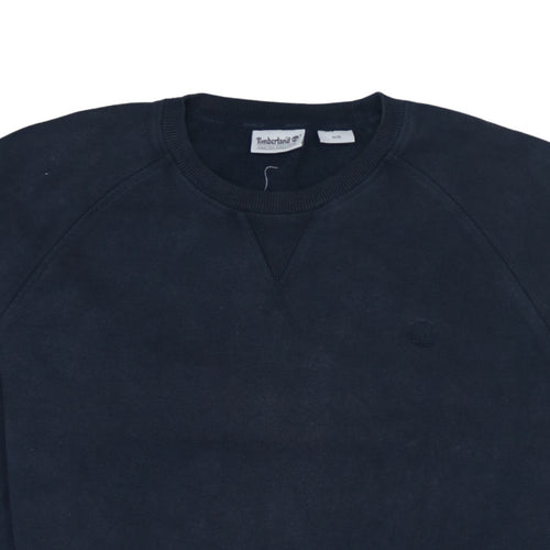 Timberland Men’s Blue Crew Neck Cotton Sweatshirt Size M