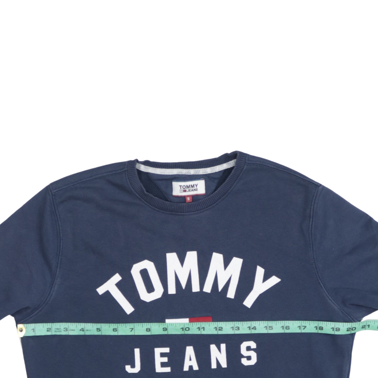 Tommy Jeans Men's Blue Crew Neck Logo Sweatshirt Size S