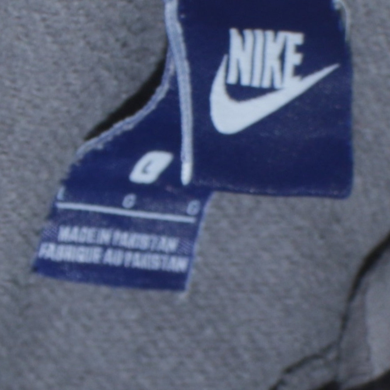 Nike Men's Grey Full Zip Hoodie L Regular Fit Sportswear