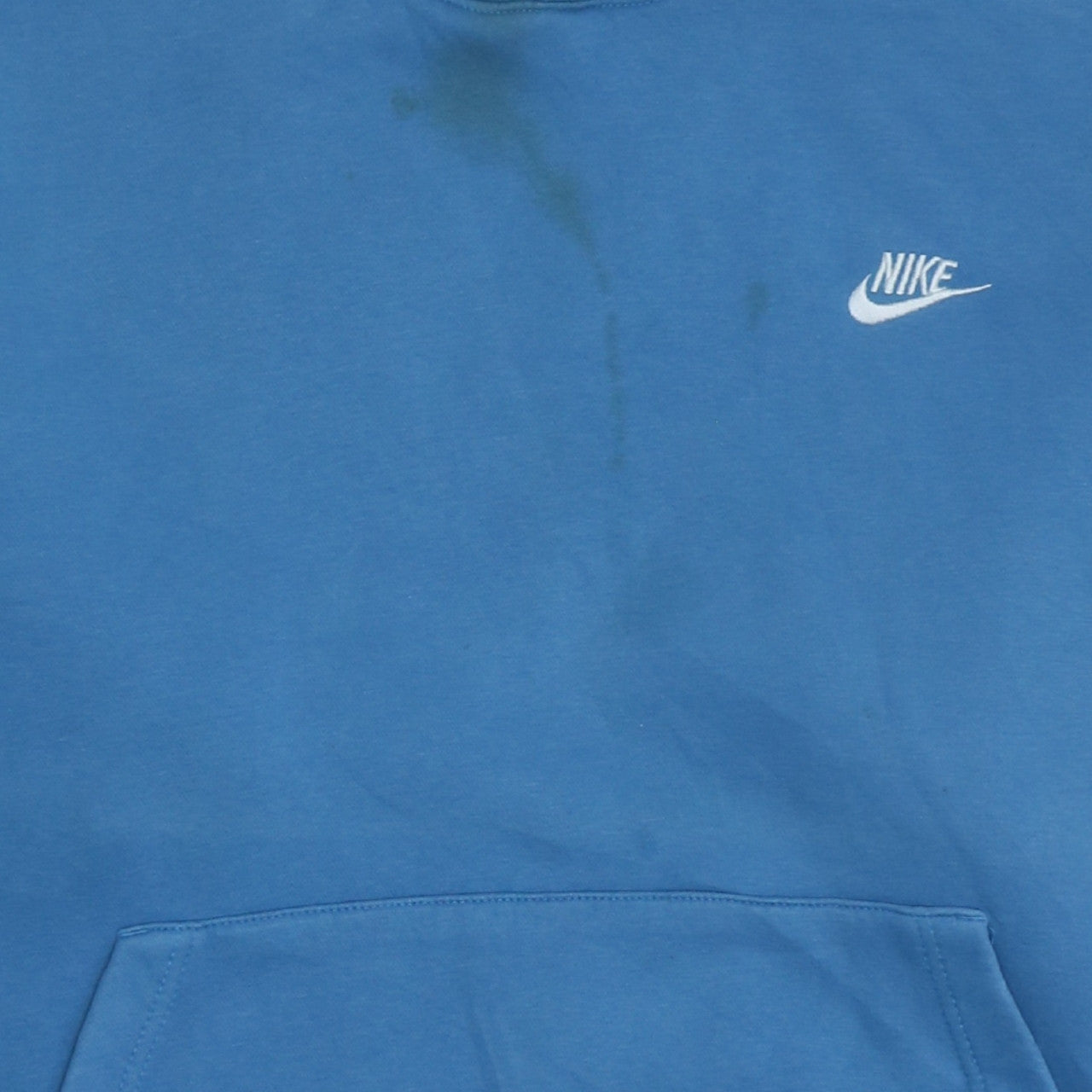 Nike Men's Blue Pullover Hoodie XL Regular Fit Cotton Fleece