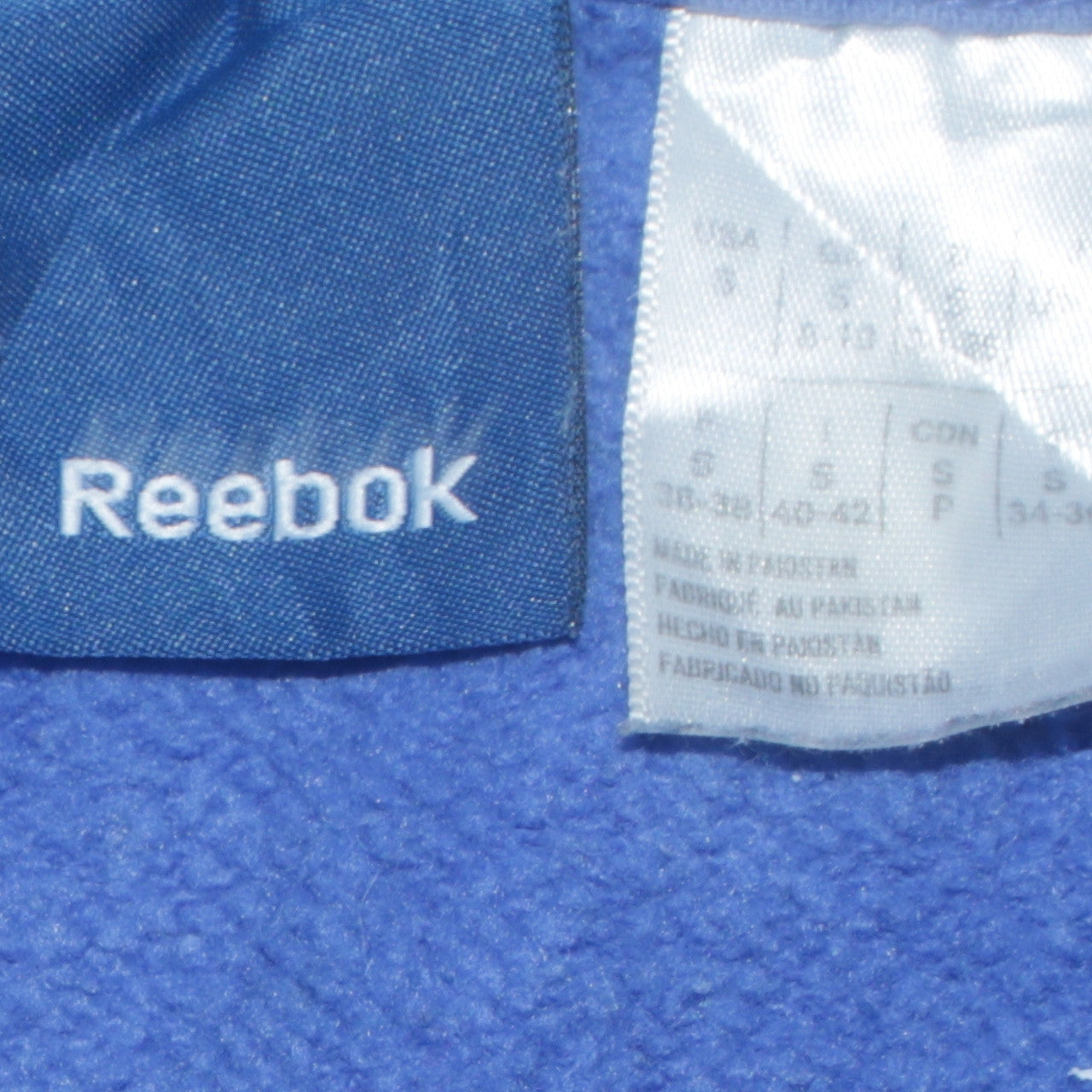 Reebok Women's Blue Pullover Hoodie Size S Relaxed Fit Sweatshirt