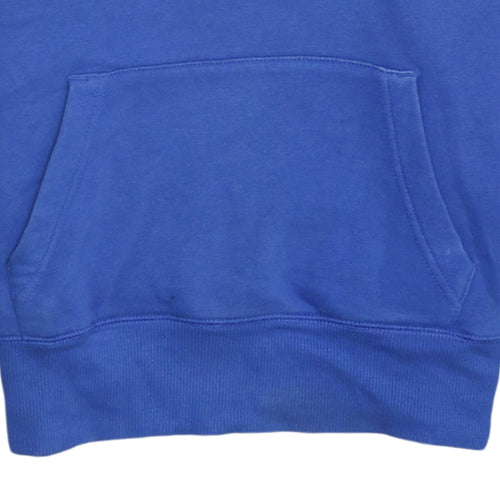 Reebok Women's Blue Pullover Hoodie Size S Relaxed Fit Sweatshirt