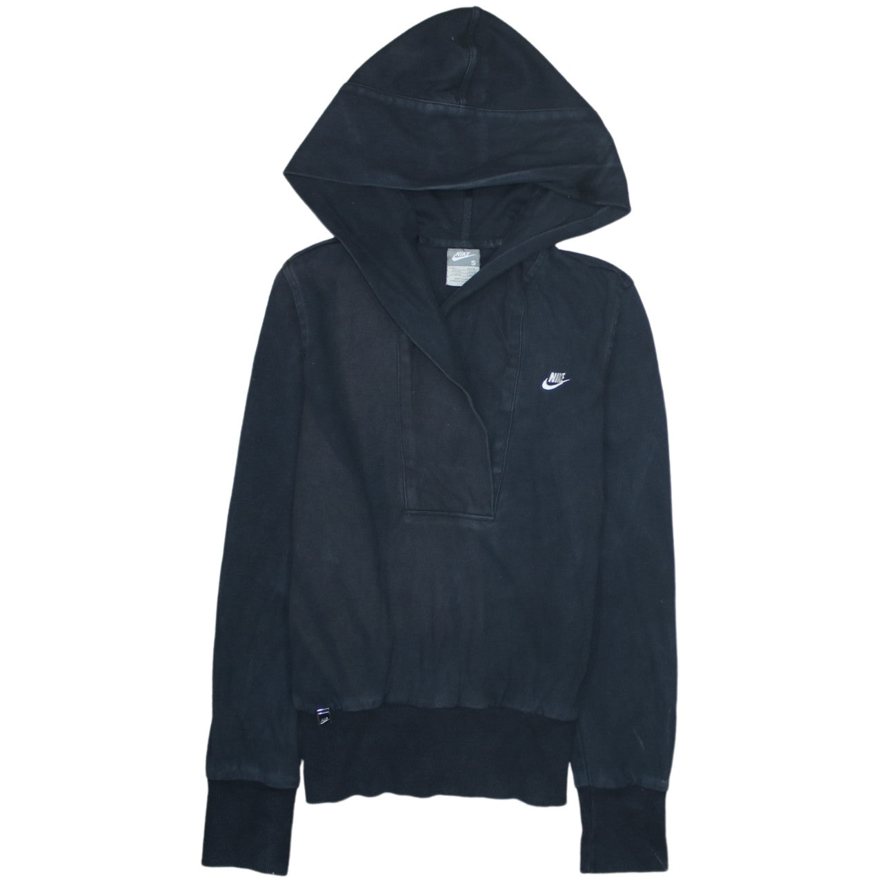 Nike Womens Black Pullover Hoodie Small Hooded Sweatshirt