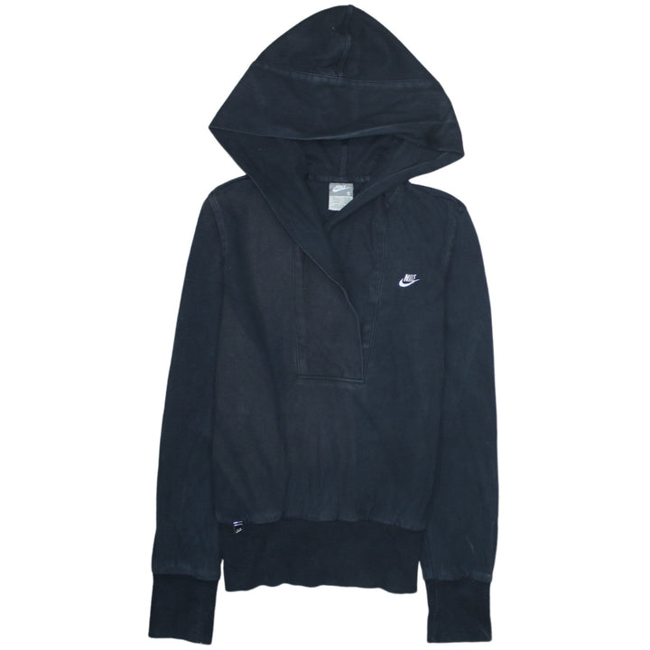 Nike Womens Black Pullover Hoodie Small Hooded Sweatshirt