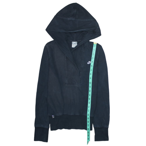 Nike Womens Black Pullover Hoodie Small Hooded Sweatshirt
