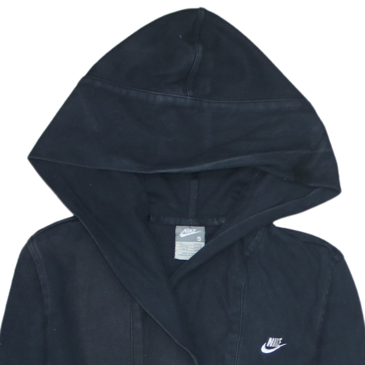 Nike Womens Black Pullover Hoodie Small Hooded Sweatshirt