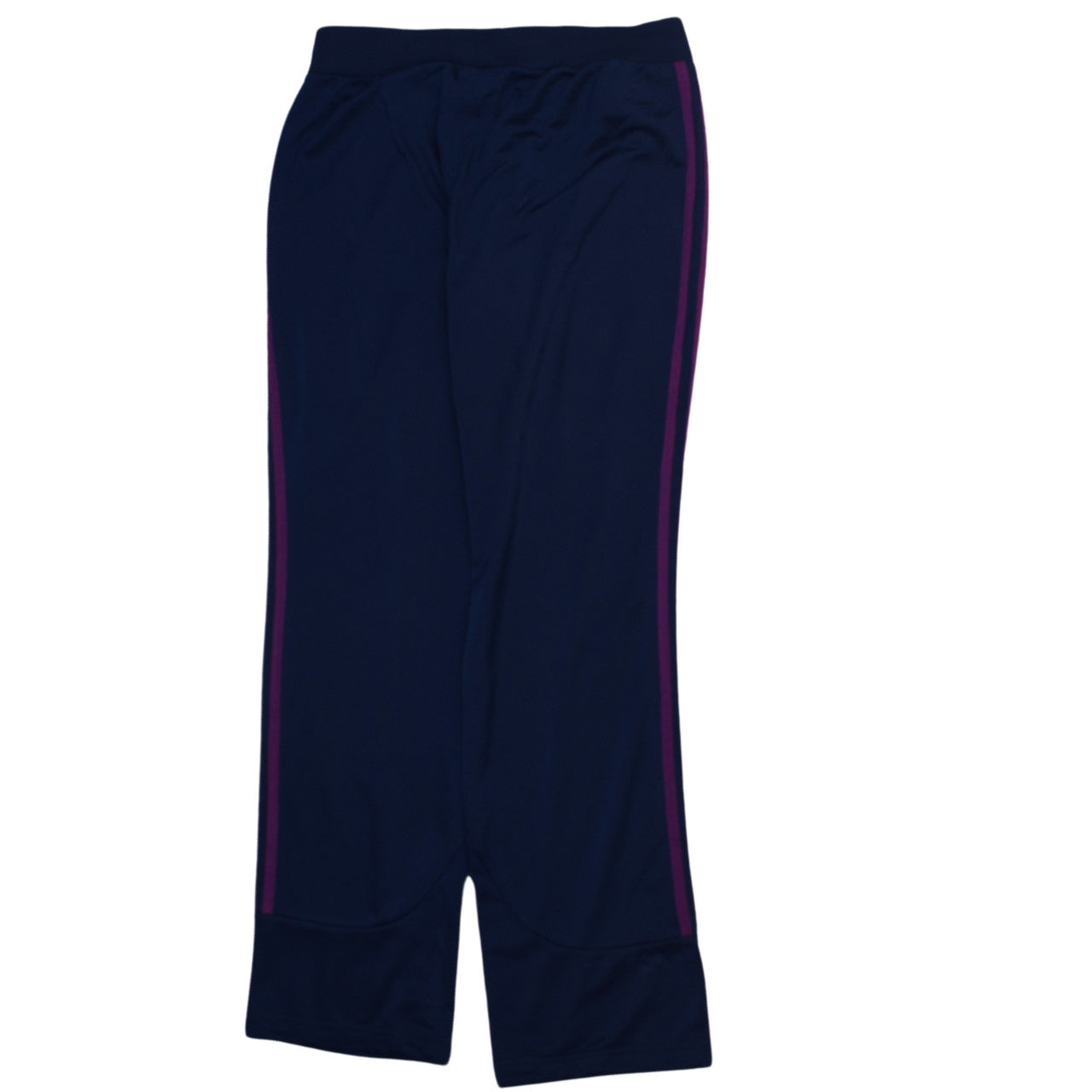 Adidas Womens Blue Track Pants M 12-14 Side Stripe Sportswear