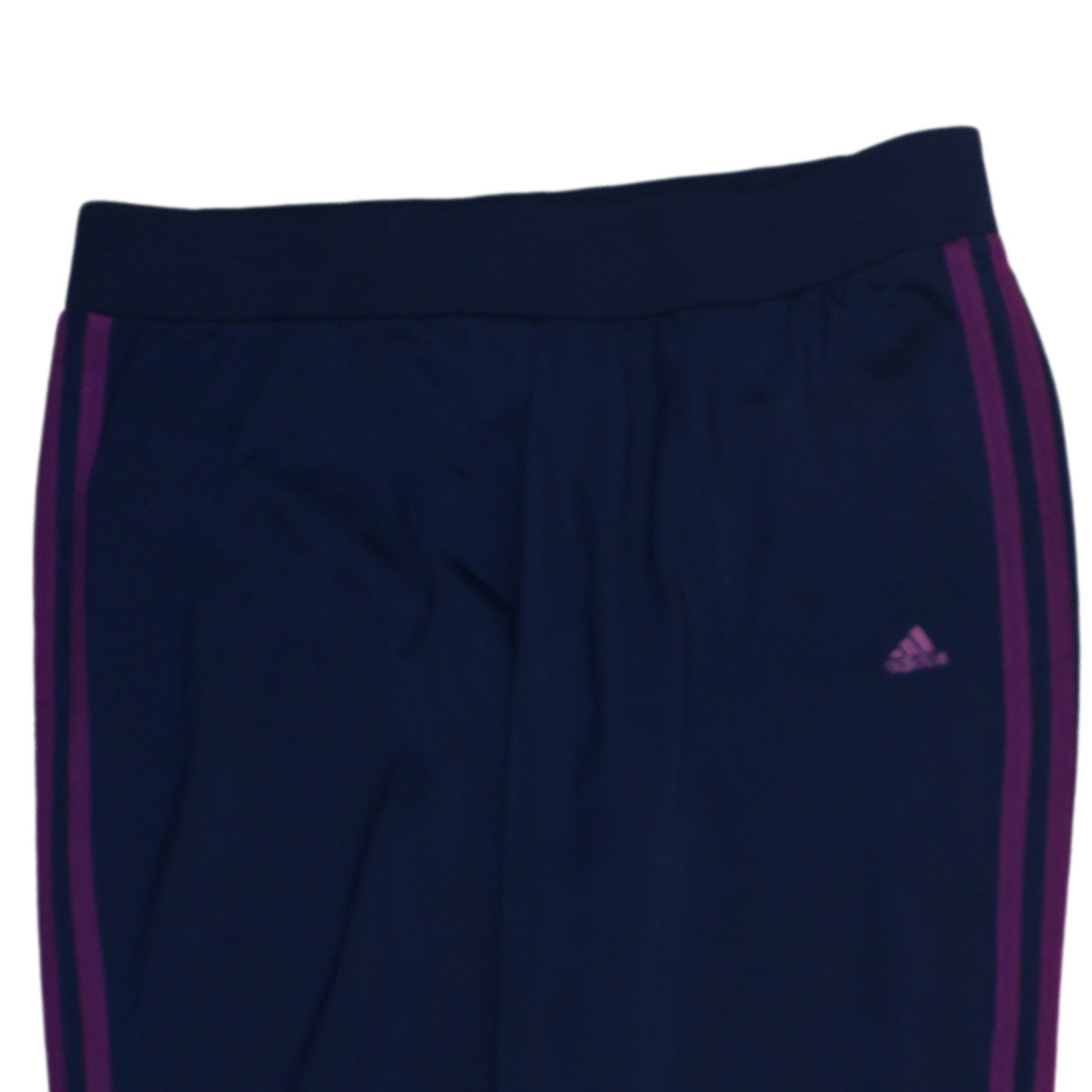 Adidas Womens Blue Track Pants M 12-14 Side Stripe Sportswear
