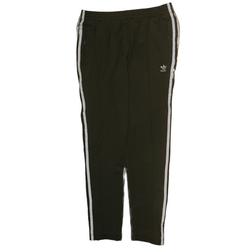 Adidas Womens Black Track Pants Size 12 Elastic Waist Side Stripe