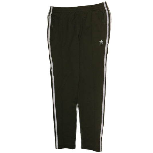 Adidas Womens Black Track Pants Size 12 Elastic Waist Side Stripe