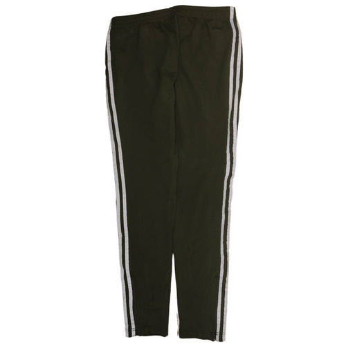 Adidas Womens Black Track Pants Size 12 Elastic Waist Side Stripe