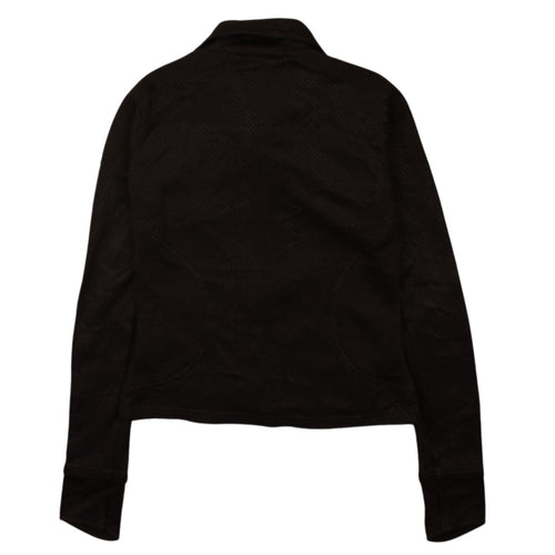 Puma Women Black Size 8 Track Jacket Full Zip Lightweight