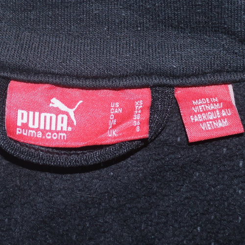 Puma Women Black Size 8 Track Jacket Full Zip Lightweight