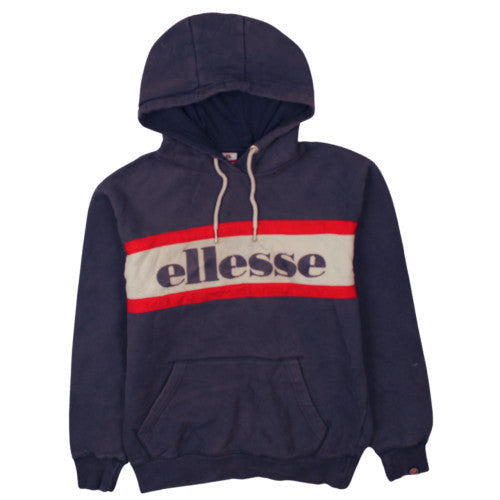Ellesse Mens Navy Pullover Hoodie M Logo Graphic Hooded Sweatshirt