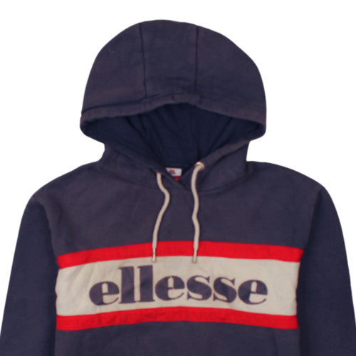 Ellesse Mens Navy Pullover Hoodie M Logo Graphic Hooded Sweatshirt