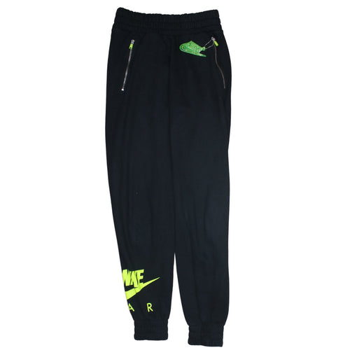 Nike Men's Black XS Jogger Sweatpants with Neon Details