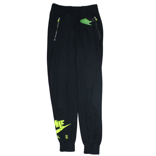 Nike Men's Black XS Jogger Sweatpants with Neon Details