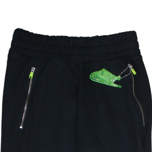Nike Men's Black XS Jogger Sweatpants with Neon Details