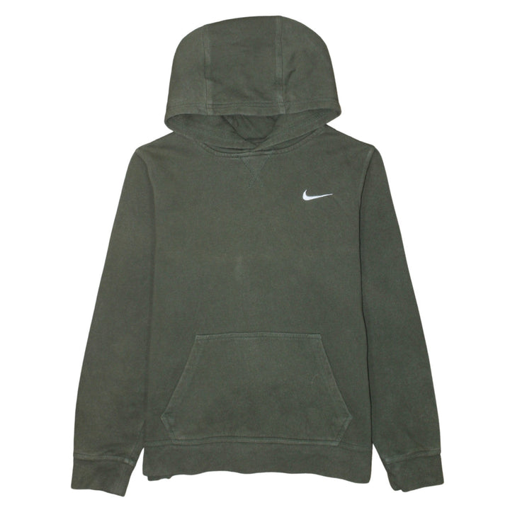 Nike Boys Green Pullover Hoodie XL 13-15 Years Fleece Logo Sweatshirt