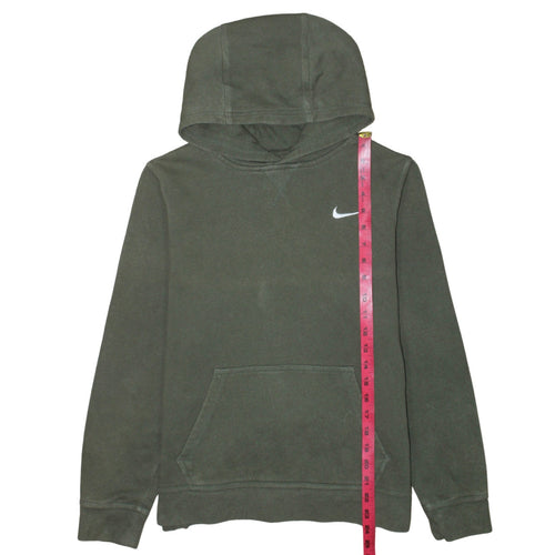 Nike Boys Green Pullover Hoodie XL 13-15 Years Fleece Logo Sweatshirt