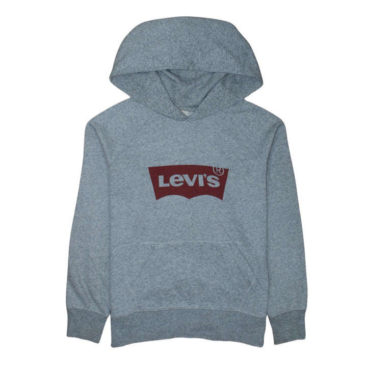 Levi's Men's Grey Pullover Hoodie XS Logo Graphic Fleece Sweatshirt