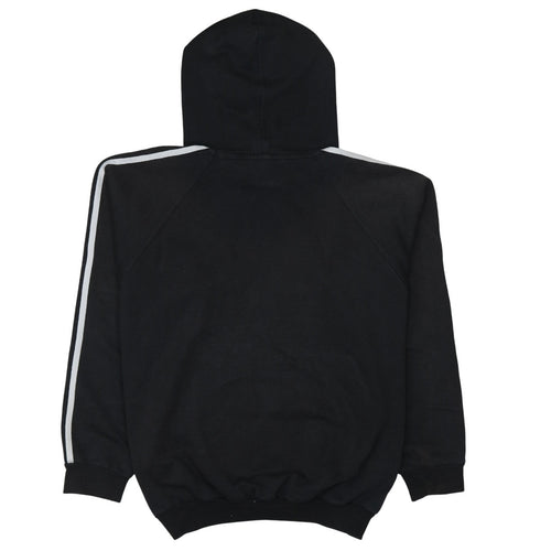 Adidas Men Black Pullover Hoodie Classic 3-Stripes D7 Size L