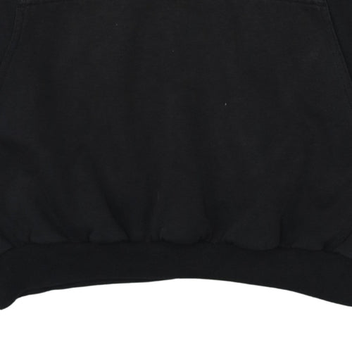 Adidas Men Black Pullover Hoodie Classic 3-Stripes D7 Size L
