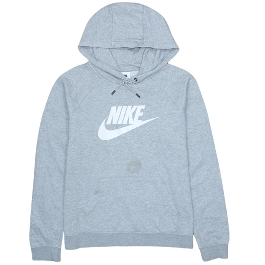 Nike Men's Grey Pullover Hoodie M Regular Fit Sportswear