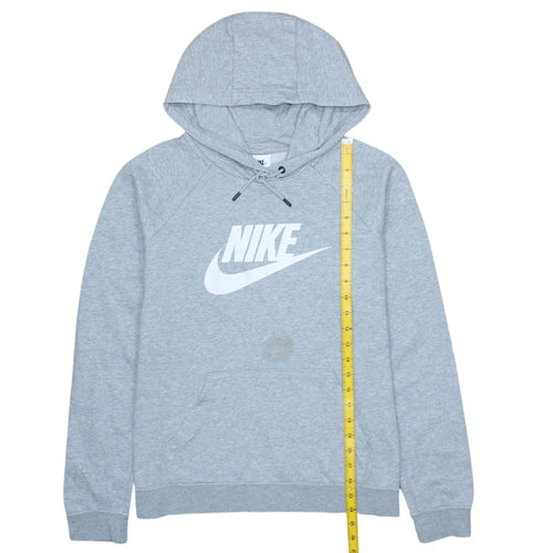 Nike Men's Grey Pullover Hoodie M Regular Fit Sportswear
