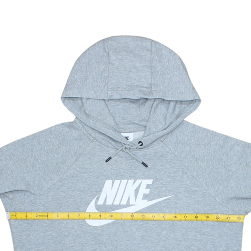 Nike Men's Grey Pullover Hoodie M Regular Fit Sportswear