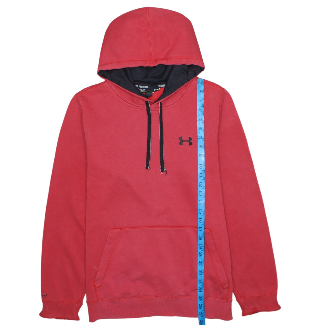 Under Armour Men's Red Pullover Hoodie Small Loose Fit Sportswear