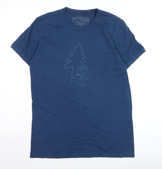 Patagonia Men’s Blue Organic Cotton Graphic T-Shirt L