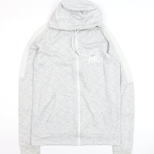 Kings Will Dream Men's Grey Full Zip Hoodie Size S Lightweight Cotton Blend