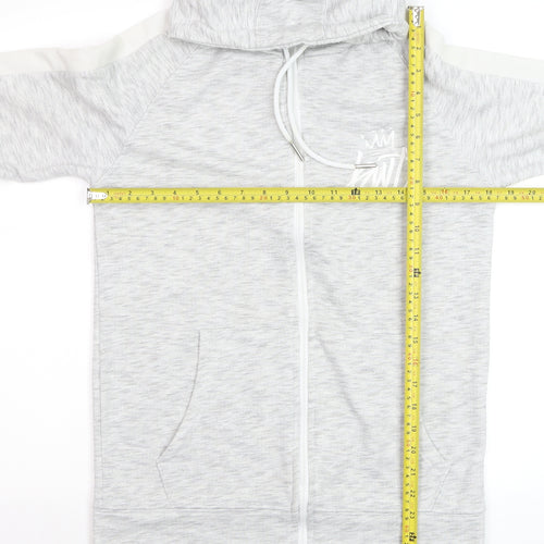 Kings Will Dream Men's Grey Full Zip Hoodie Size S Lightweight Cotton Blend