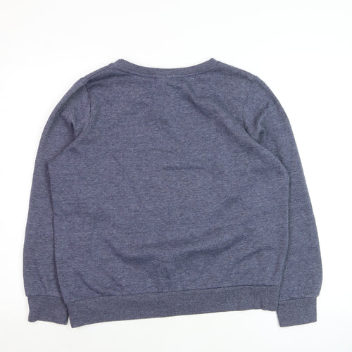 Disney Boys Blue Stitch Sweatshirt Medium Pullover Graphic Print