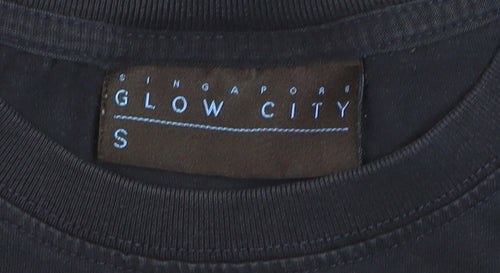 Glow City Boys Black Singapore Night Racing Graphic T-Shirt Size S