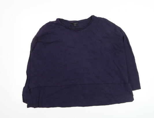 COS Women's Blue Relaxed Viscose Blouse Size 10