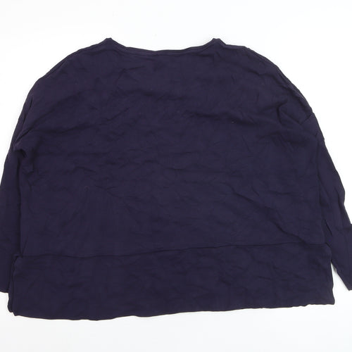 COS Women's Blue Relaxed Viscose Blouse Size 10