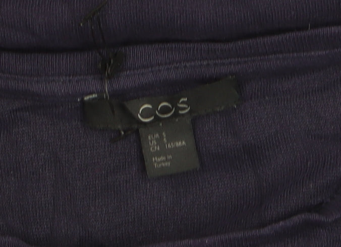COS Women's Blue Relaxed Viscose Blouse Size 10