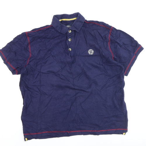 Tog Twenty Four Men's Blue Cotton Polo Shirt Size L
