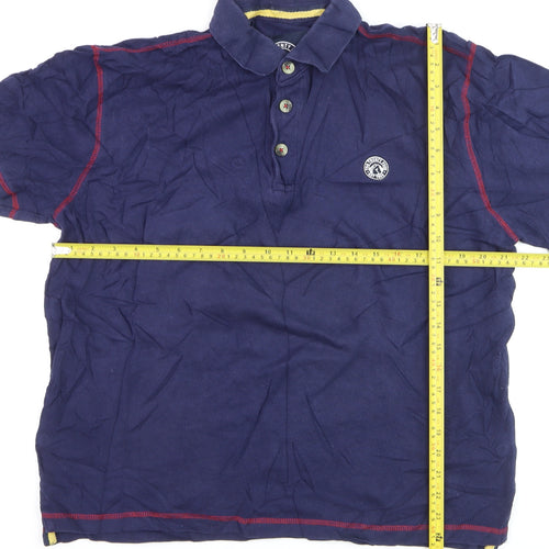 Tog Twenty Four Men's Blue Cotton Polo Shirt Size L