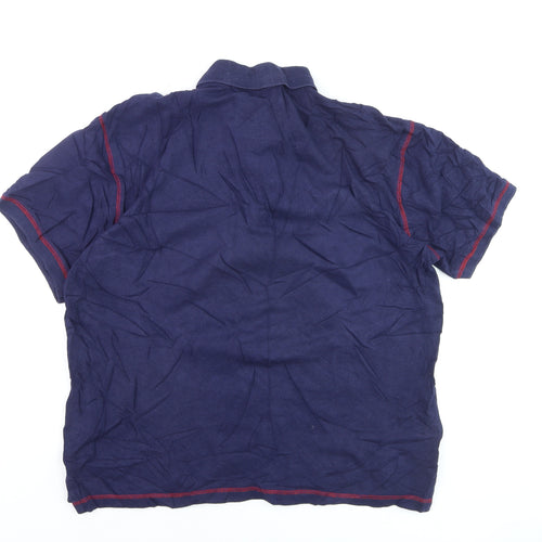 Tog Twenty Four Men's Blue Cotton Polo Shirt Size L