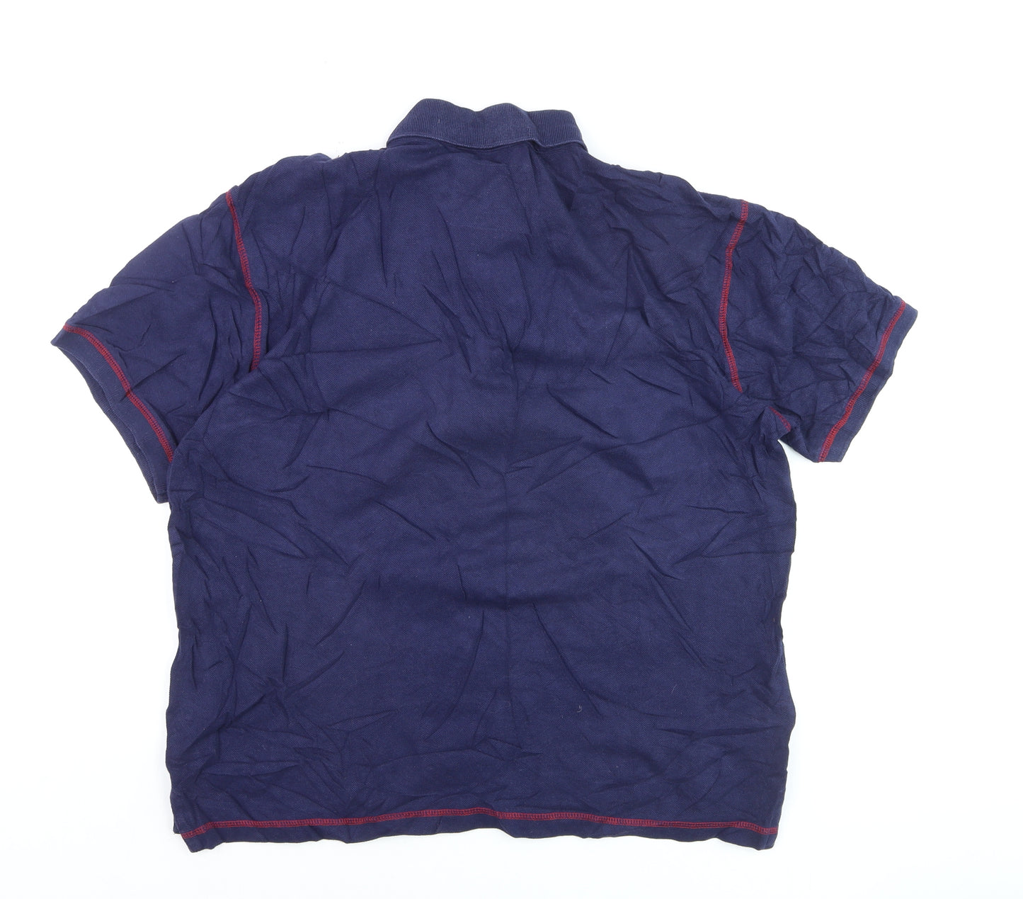 Tog Twenty Four Men's Blue Cotton Polo Shirt Size L