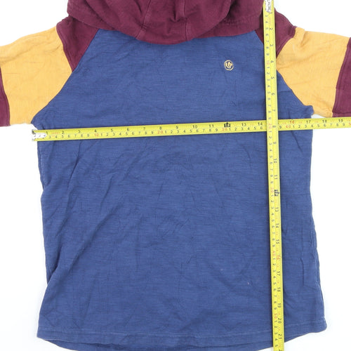 FatFace Boys Multicoloured Pullover Hoodie 12-13 Years Cotton Hoodie