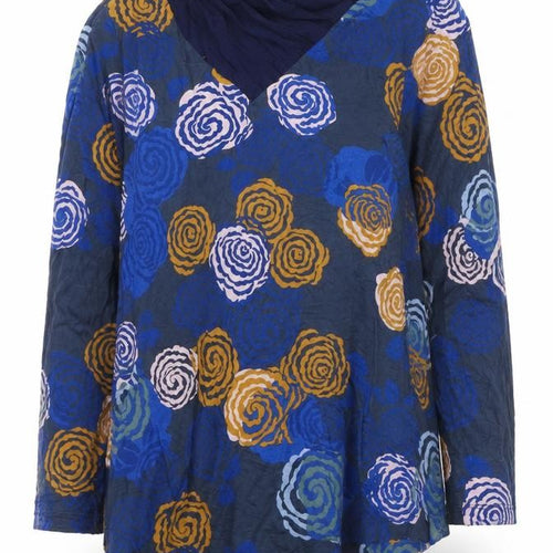 Joe Browns Womens Multicoloured Floral Cowl Neck Tunic Blouse Size 12