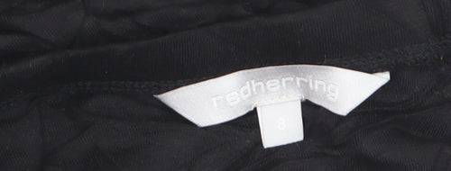 Red Herring Women's Black Size 8 Knee Length Pencil Skirt